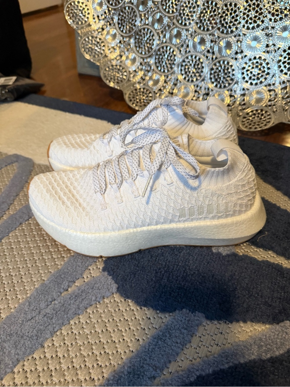 NOBULL White Knit Athletic Shoes - Picture 3 of 8